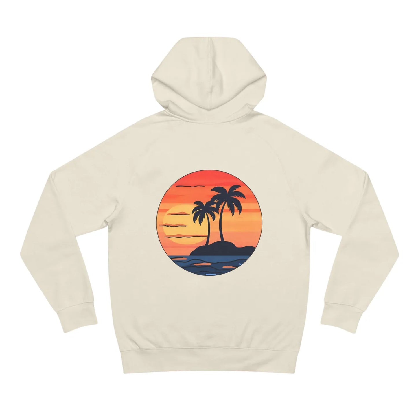 good vibes only hoodie, as colour 5101, acru back