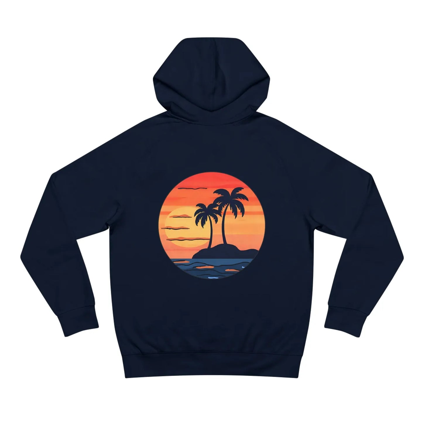 good vibes only hoodie, as colour 5101, navy back