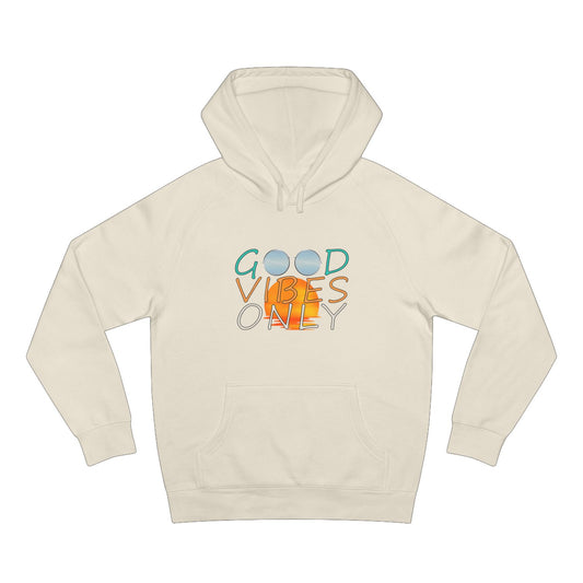 good vibes only hoodie, as colour 5101, acru front